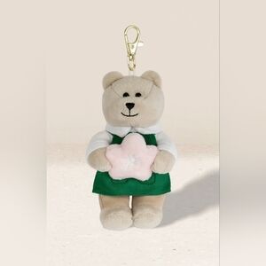 NWT Starbucks 2026 Bearista Cherry Blossom Keychain Limited Collectable